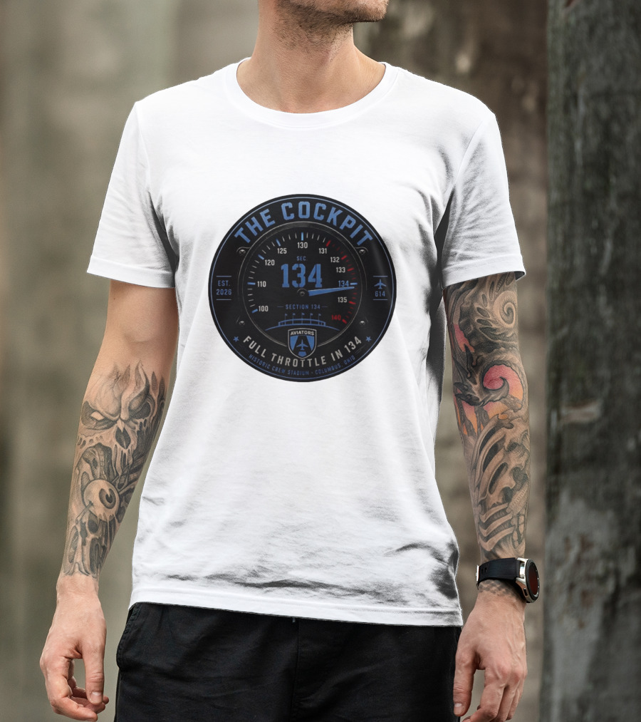 The Cockpit Aviators Full Throttle At Historic Crew Stadium Columbus Ohio Section 134 T-Shirt