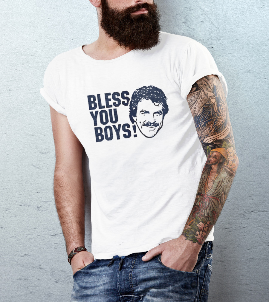 Bless You Boys Tom Selleck Detroit Tigers T-Shirt