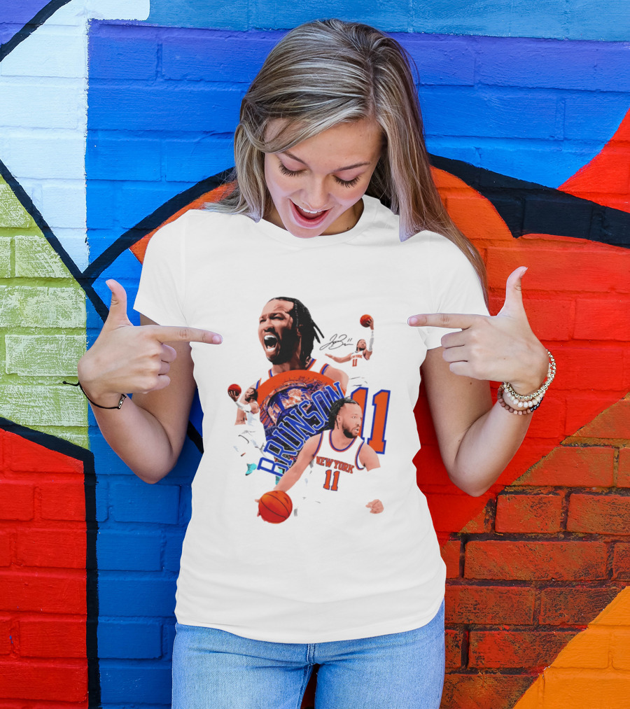 Jalen Brunson New York Knicks 11 Basketball Star T-Shirt