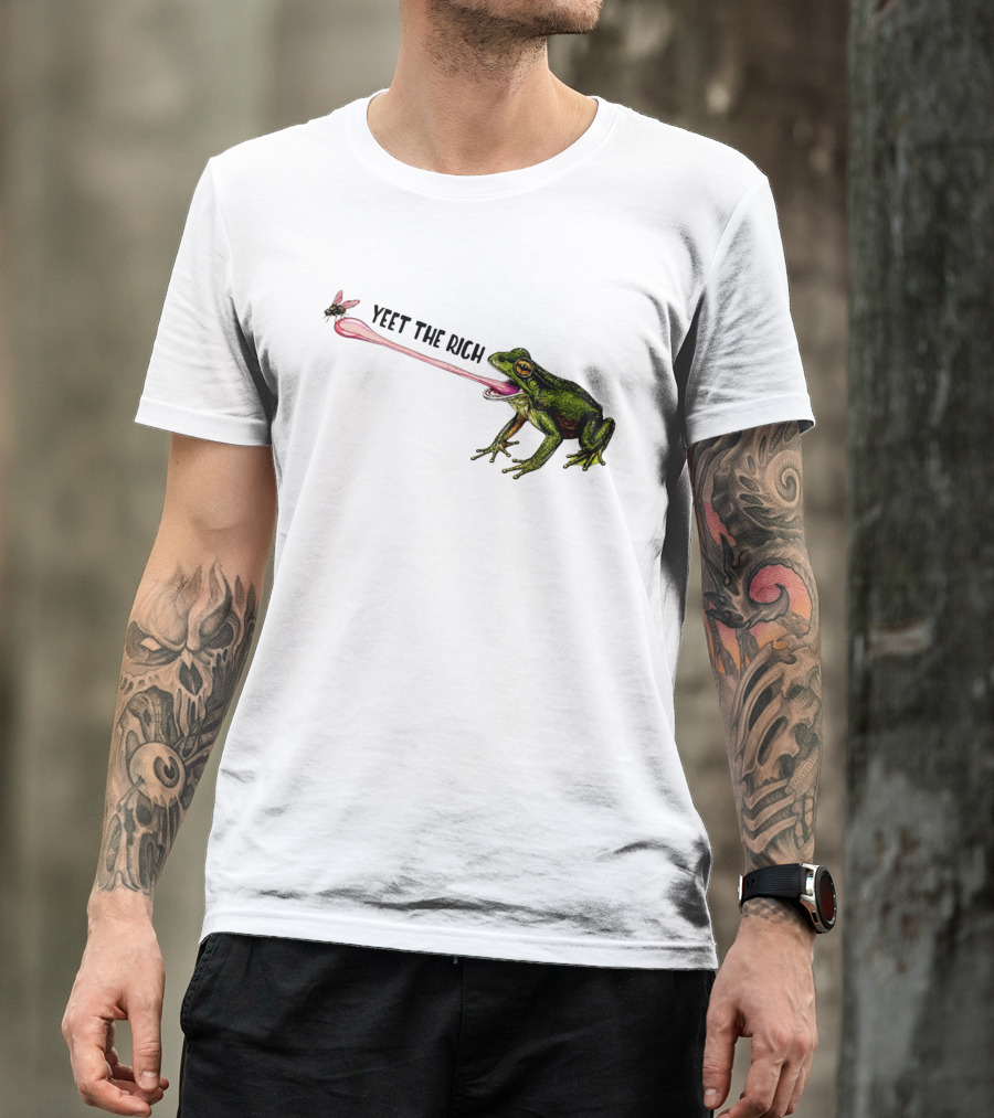 Yeet The Rich Frog With Fly Tongue Capture T-Shirt