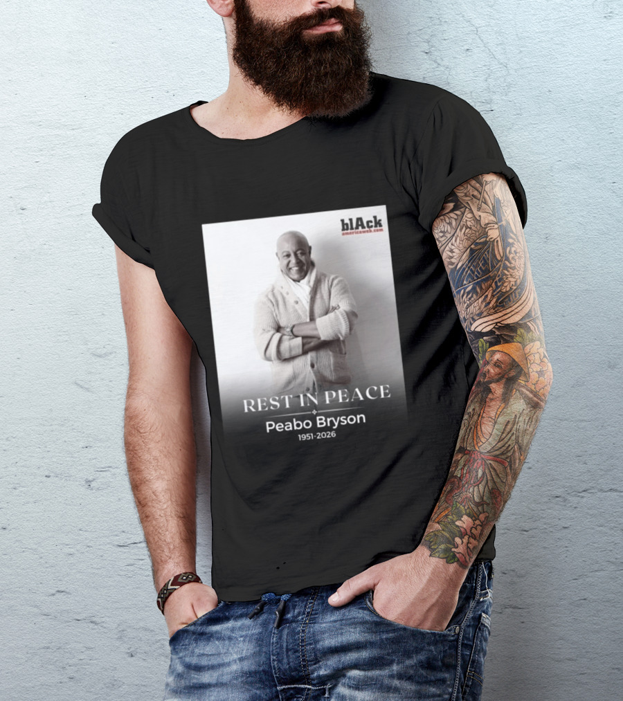 Rest In Peace Peabo Bryson 1951 2026 Black Americaweb T-Shirt
