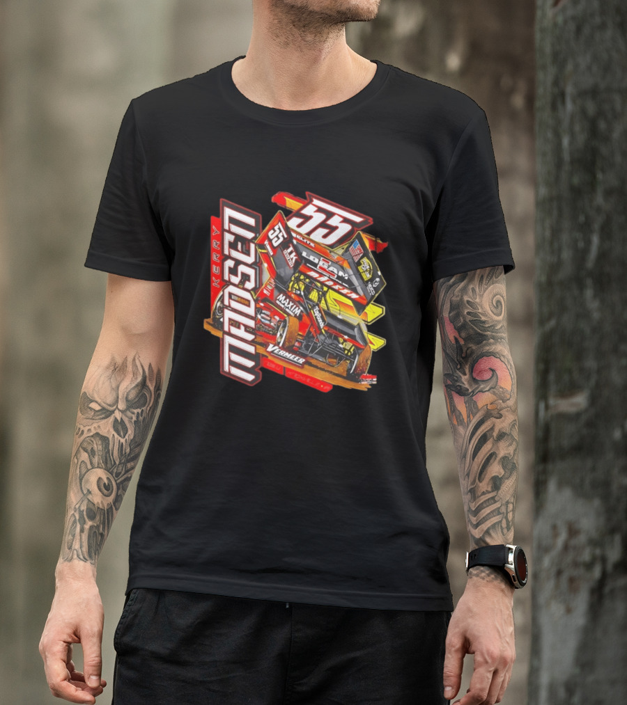 Kerry Madsen 55 Vermeer Logan Madsen Racing Sprint Car Maxim Too Much Grip T-Shirt
