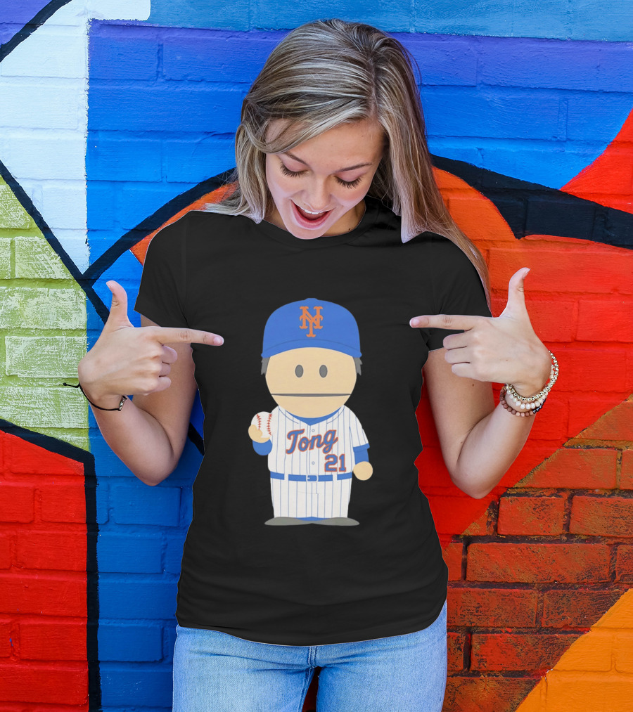 New York Mets Jonah Tong Canadian Canon 21 Baseball T-Shirt