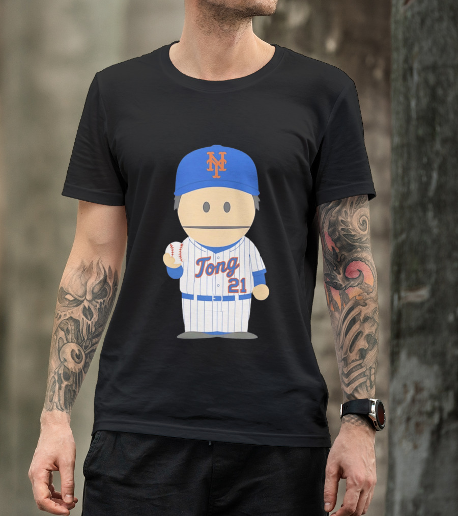 New York Mets Jonah Tong Canadian Canon 21 Baseball T-Shirt