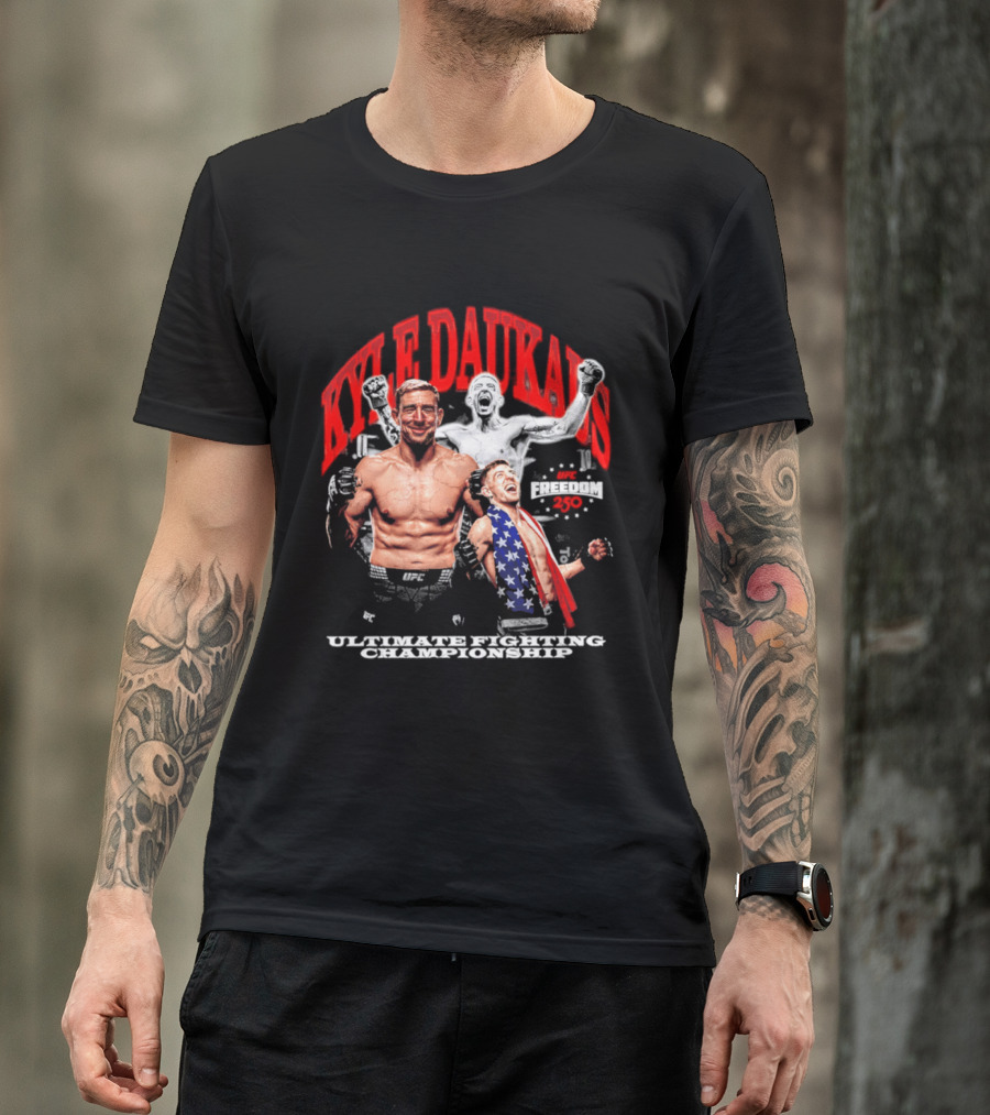 Kyle Daukaus UFC Ultimate Fighting Championship Freedom 250 T-Shirt