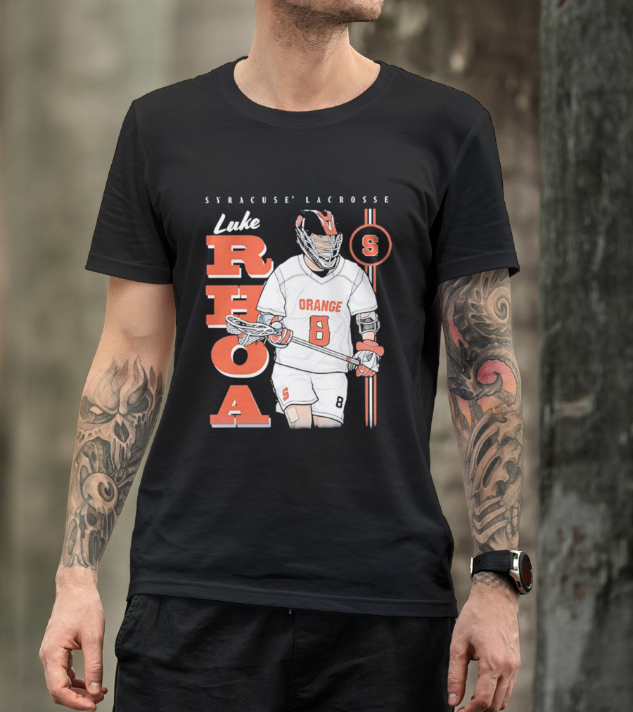 Luke Rhoa Syracuse Lacrosse Orange NCAA 8 T-Shirt