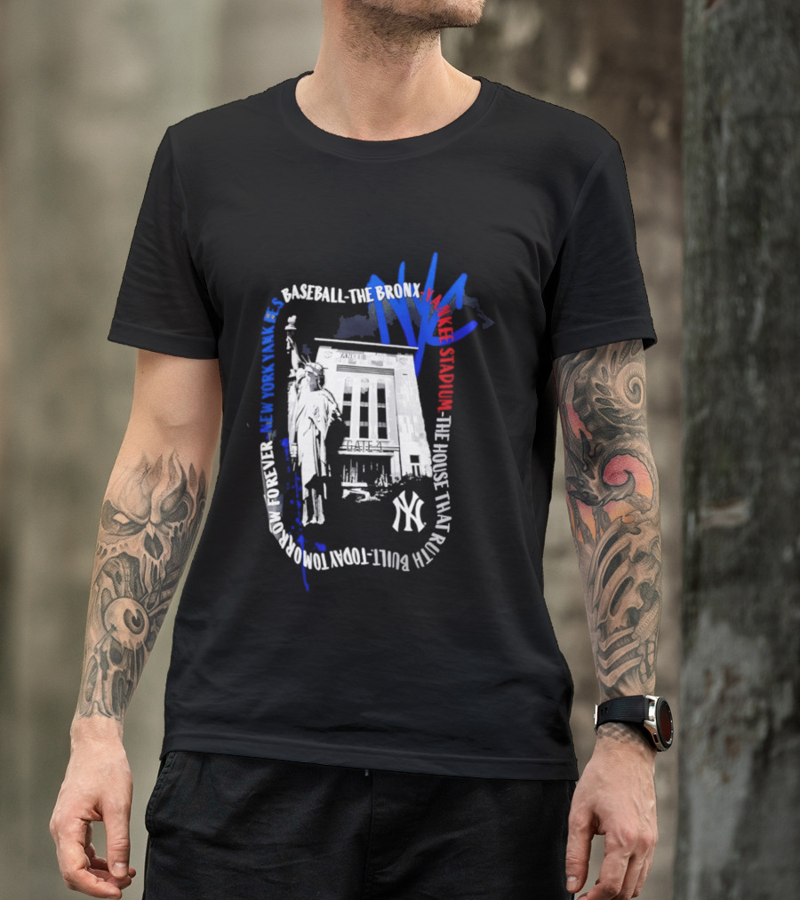 New York Yankees Baseball NYC The Bronx Yankee Stadium The House That Ruth Built T-Shirt