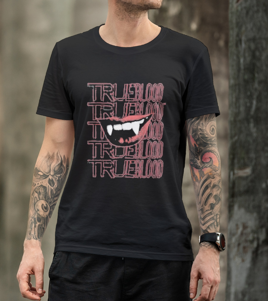 True Blood Vampire Fangs High Waisted Style Collection T-Shirt