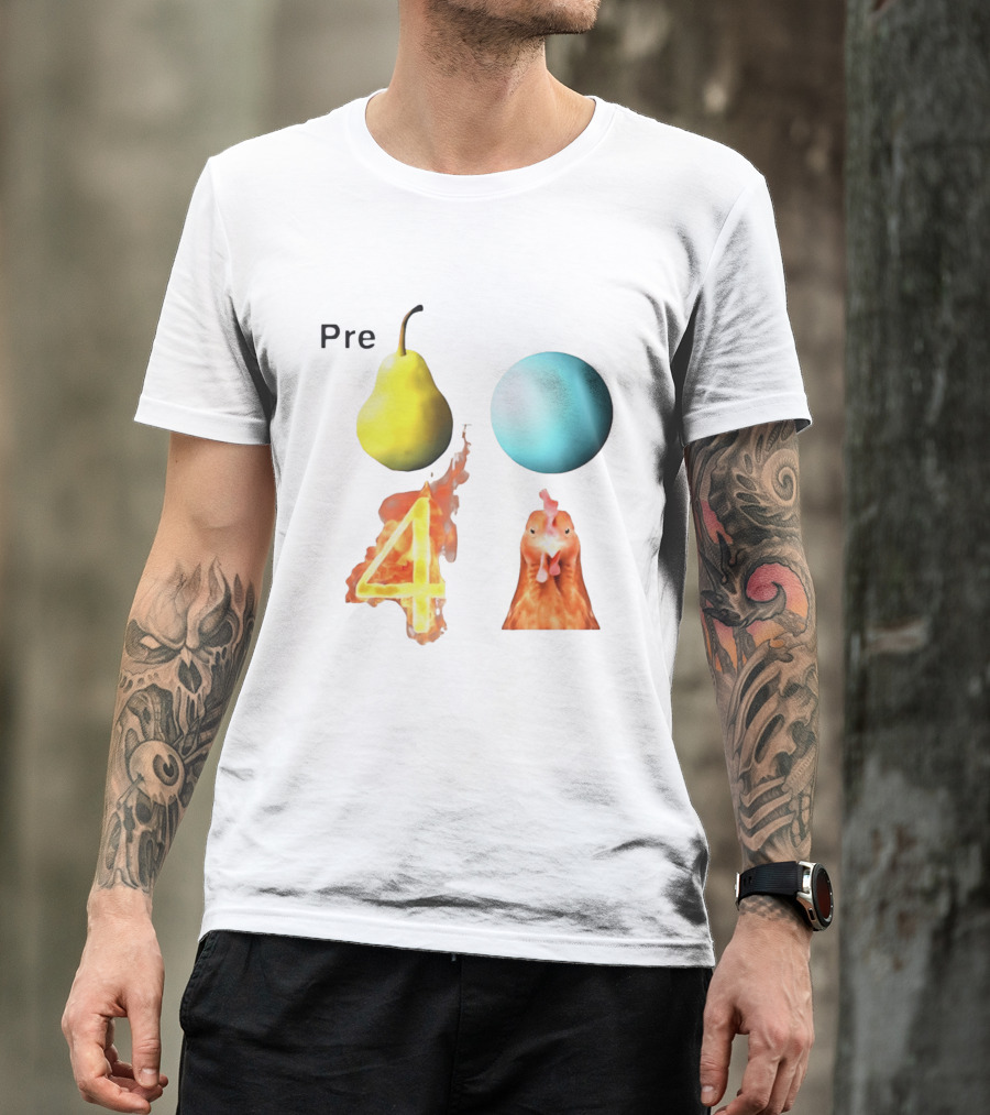 Pre Pear Blue Egg Fire 4 Chicken T-Shirt