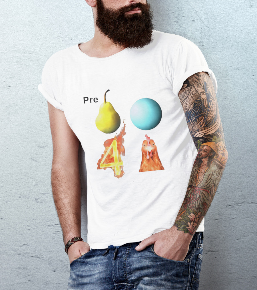 Pre Pear Blue Egg Fire 4 Chicken T-Shirt