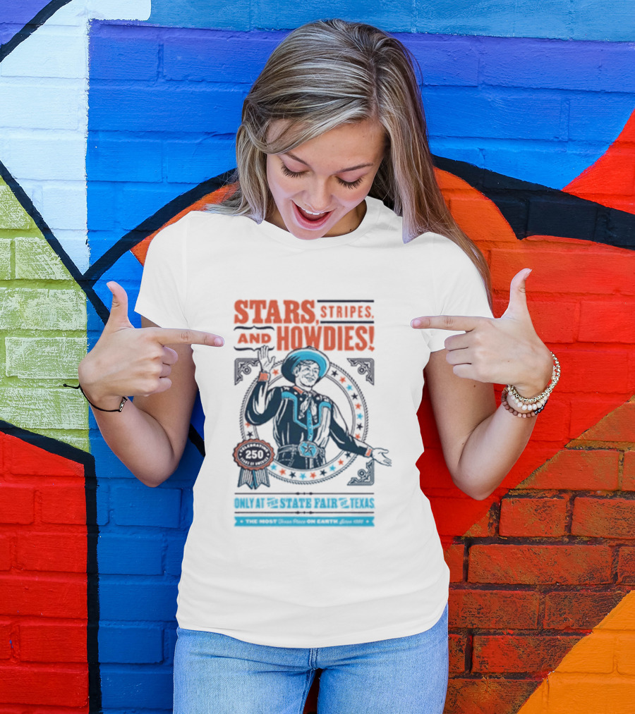 Stars Stripes And Midways State Fair Of Texas 2026 250 Big Tex Circle T-Shirt