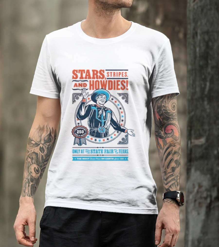Stars Stripes And Midways State Fair Of Texas 2026 250 Big Tex Circle T-Shirt