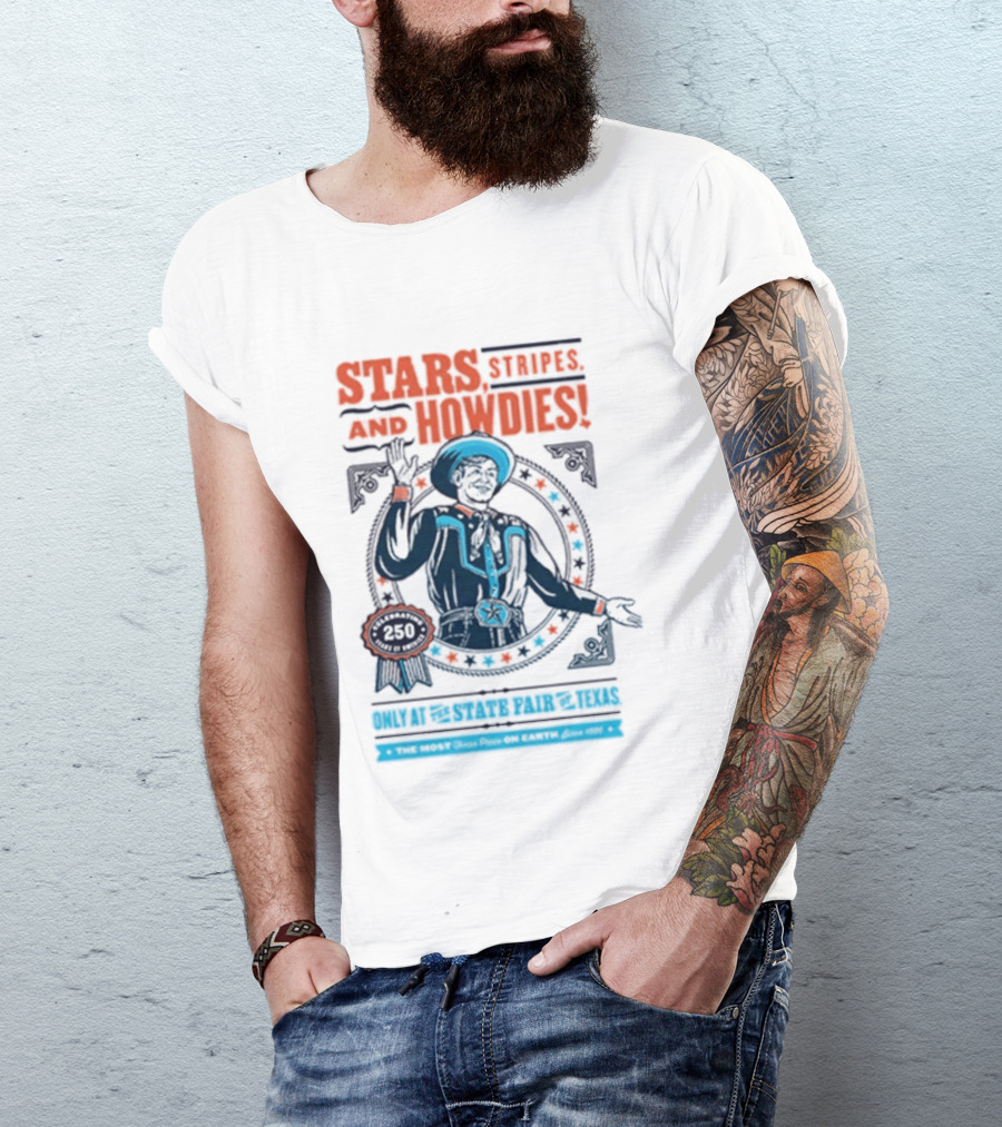 Stars Stripes And Midways State Fair Of Texas 2026 250 Big Tex Circle T-Shirt