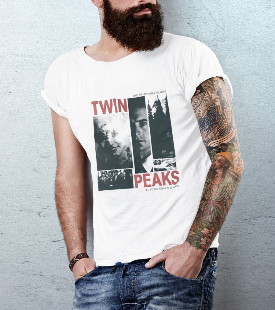 Twin Peaks Laura Palmer Dale Cooper Who Killed Laura Palmer I'll See You Again T-Shirt
