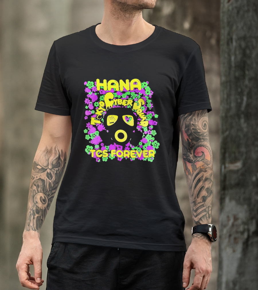 Hana Tokyo Cyber Squad TCS Forever Vibrant Flower Power T-Shirt