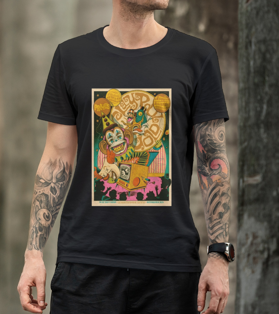 Primus Les Claypool Lennon Delirium May 25th 2026 Marymoor Live Redmond WA T-Shirt