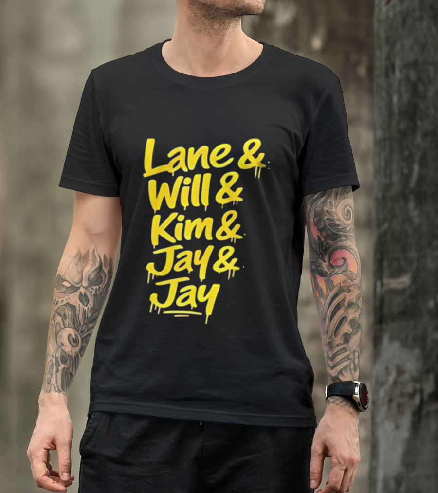 Lane Will Kim Jay Jay Graffiti Style Names T-Shirt