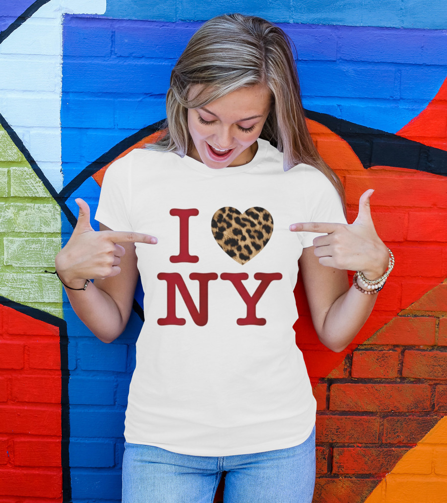 Latto Crave I Heart NY Leopard T-Shirt