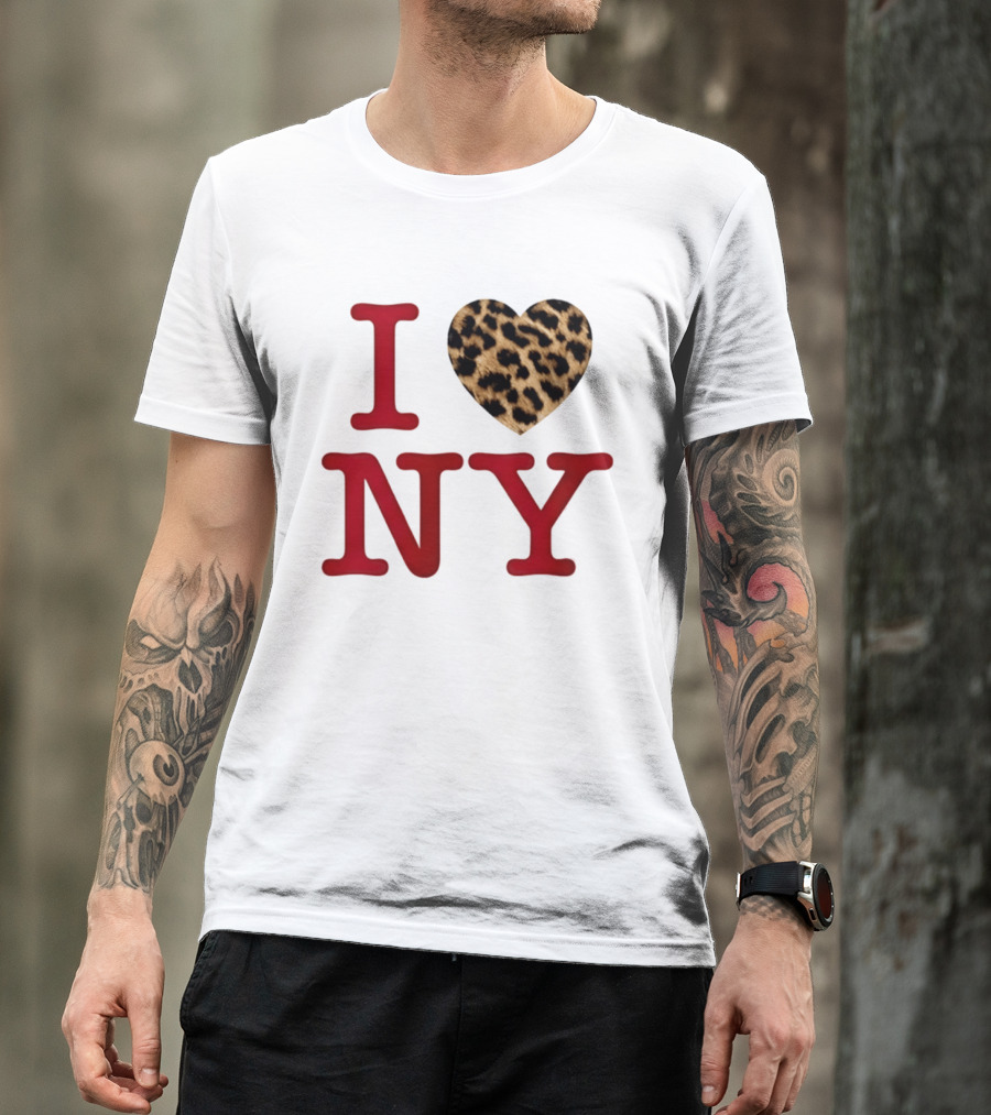 Latto Crave I Heart NY Leopard T-Shirt