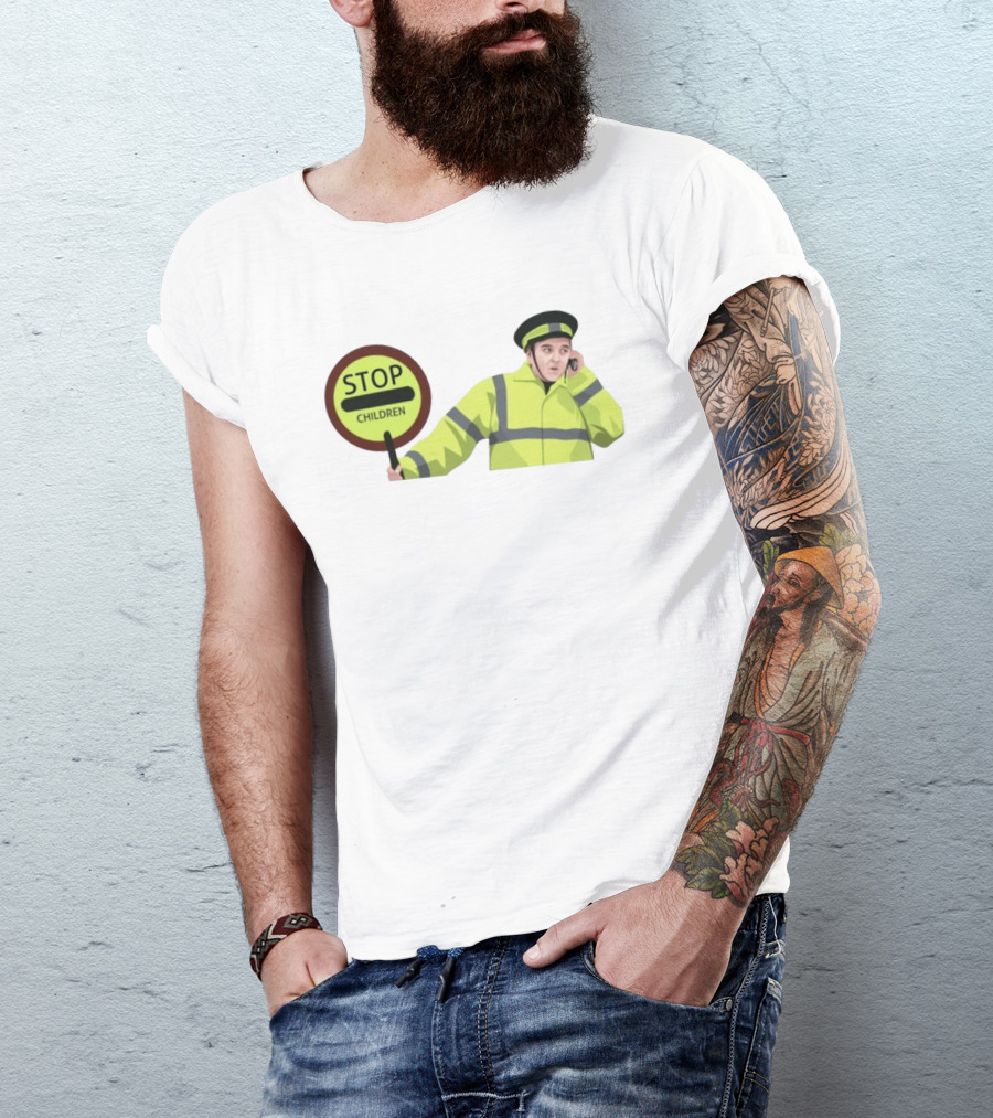 Line Of Duty Stop Children Max And Paddy Crossing Guard T-Shirt
