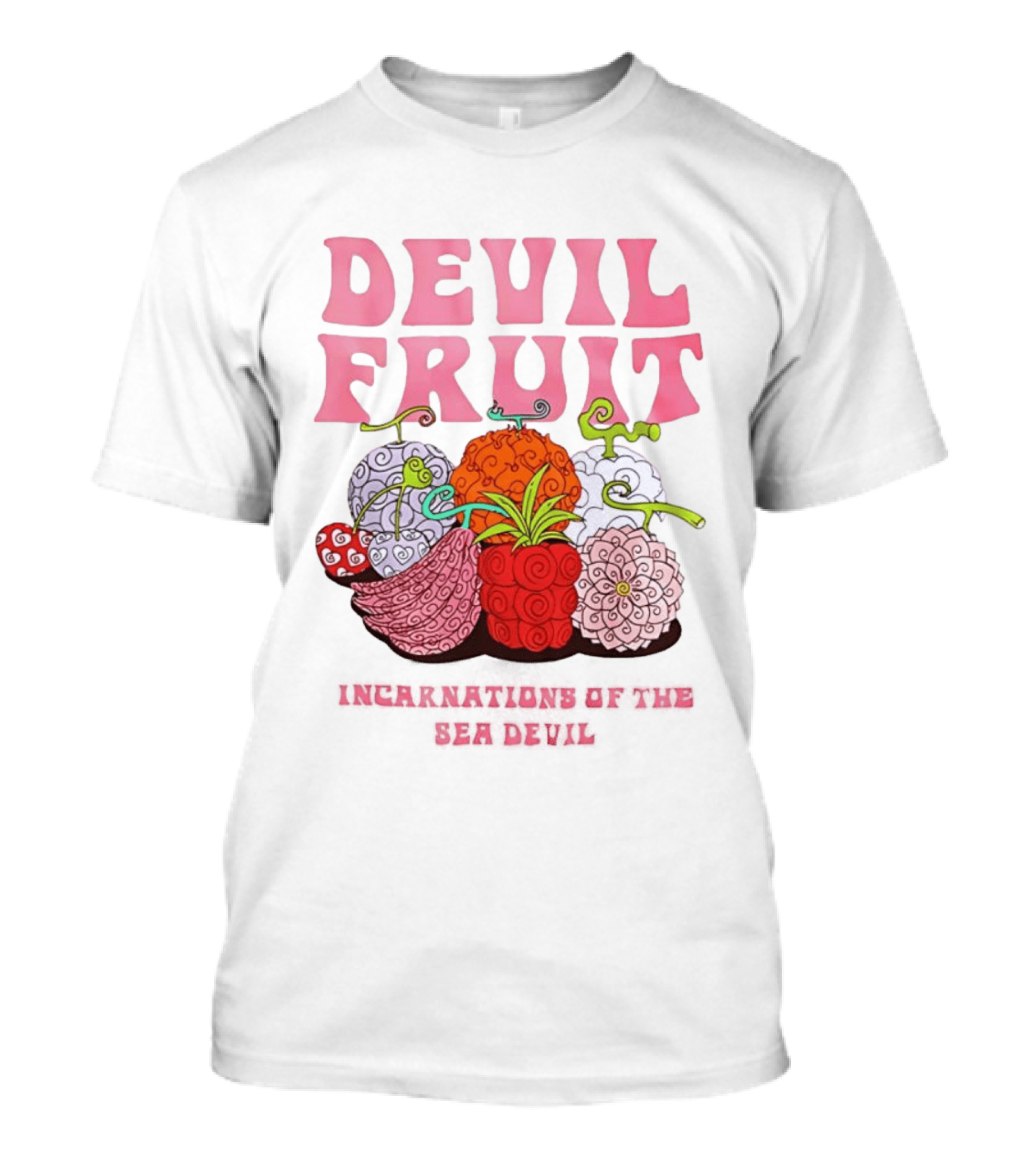 Devil Fruit Incarnations Sea Devil One Piece Anime Manga T-Shirt
