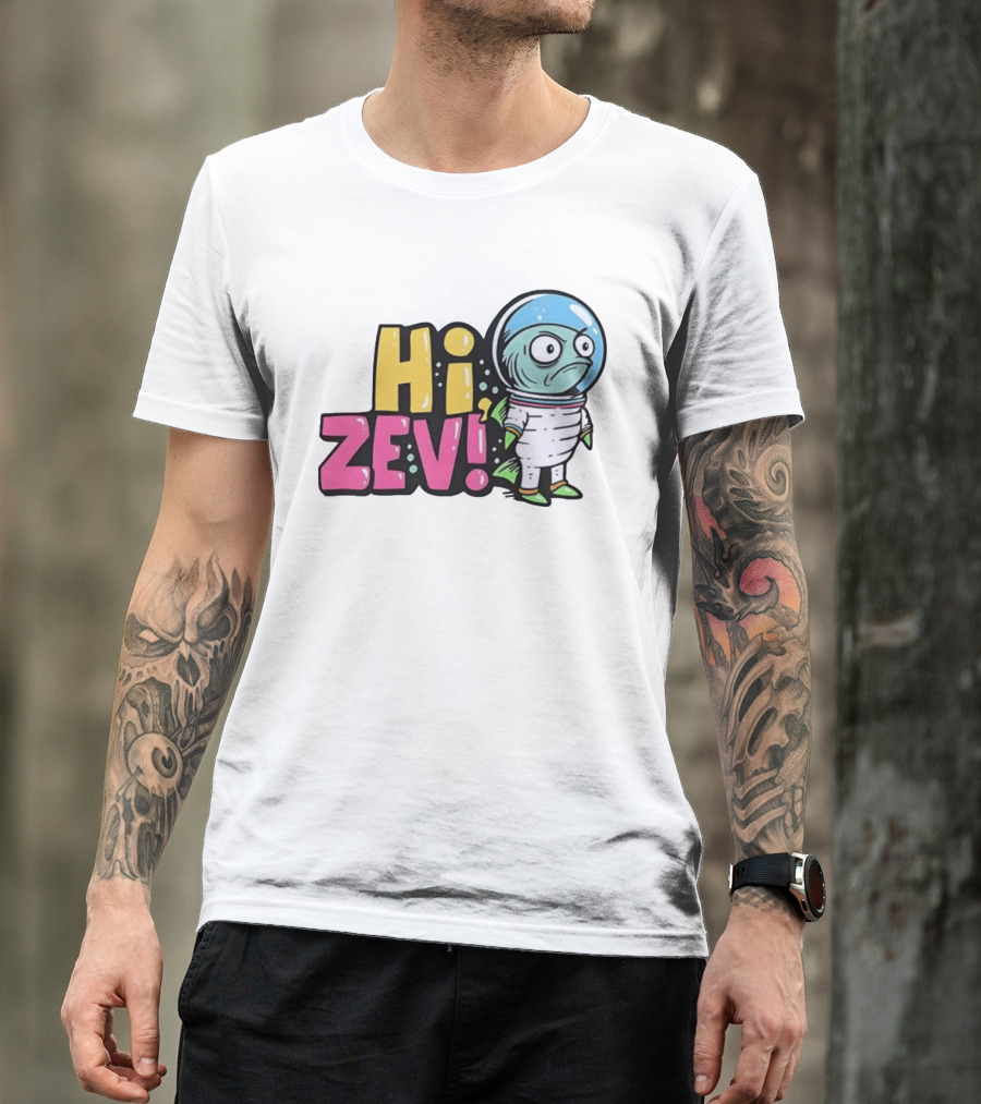 Hi Zev Astronaut Fish NBA New York Knicks Jalen Brunson Cartoon T-Shirt
