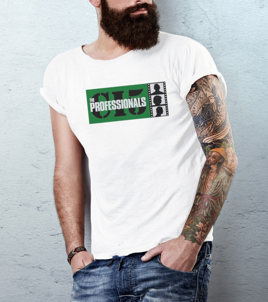 The Professionals CI5 TV Series Bodie Doyle Cowley Silhouette Film Strip T-Shirt