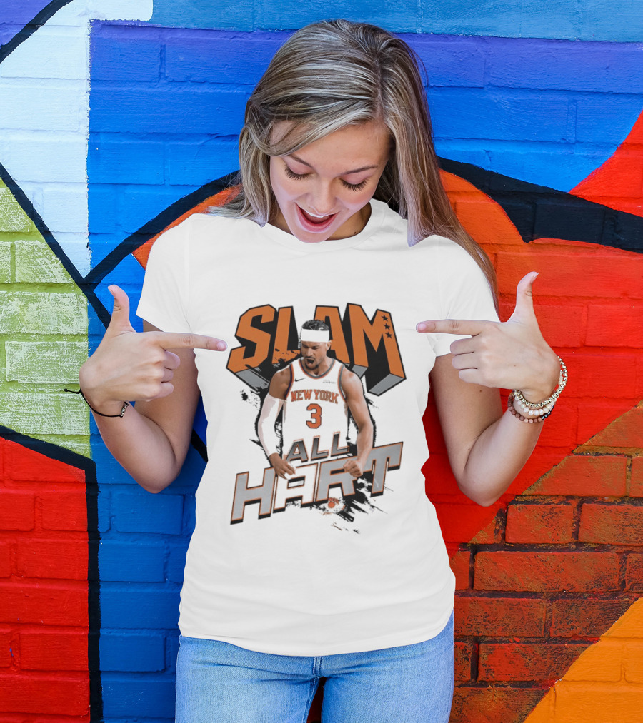 SLAM Josh Hart New York Knicks All Hart T-Shirt