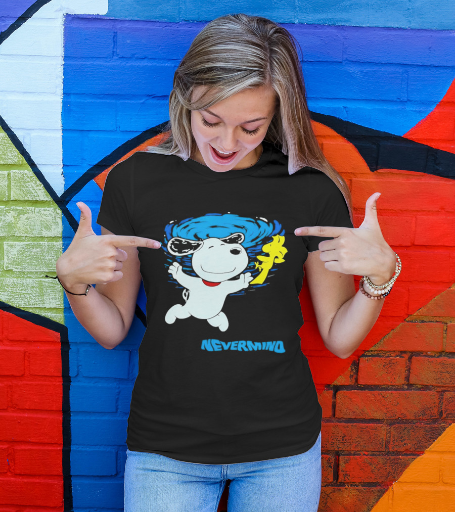 Snoopy Woodstock Nevermind Swimming Adventure T-Shirt