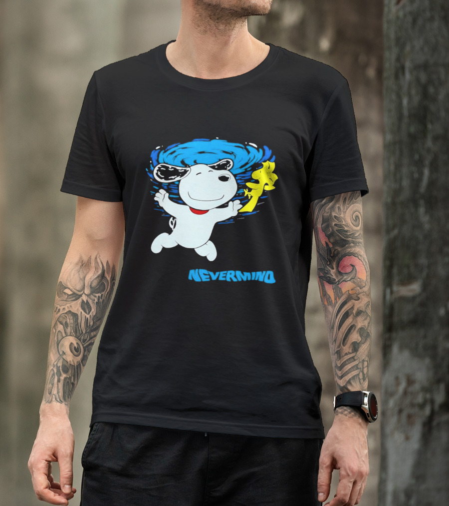 Snoopy Woodstock Nevermind Swimming Adventure T-Shirt