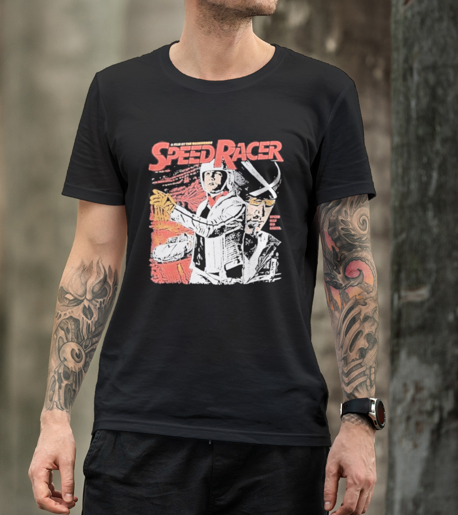 Speed Racer Movie Mach 5 Racer X Manga Style Wachowskis Film T-Shirt