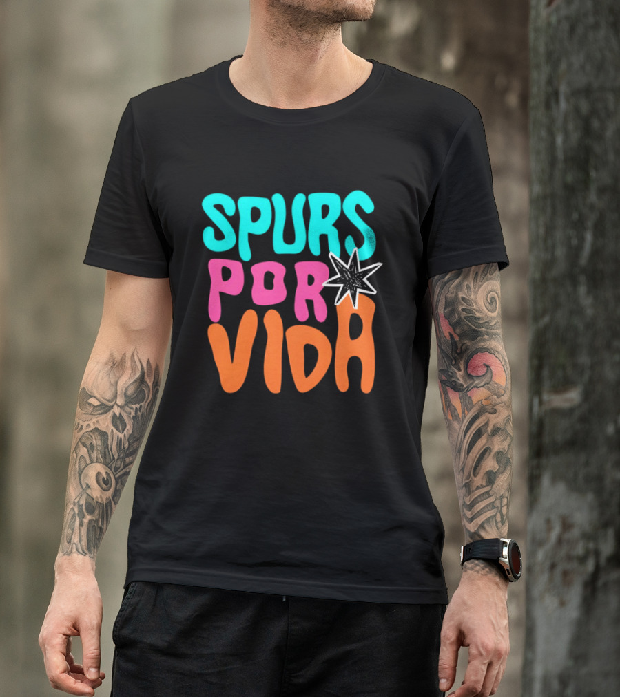 Spurs Por Vida San Antonio Basketball NBA 2026 T-Shirt
