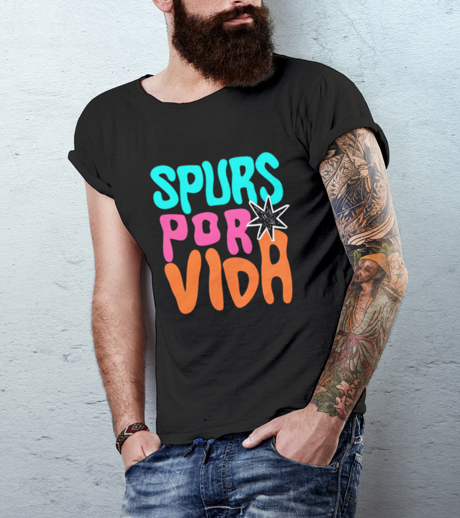 Spurs Por Vida San Antonio Basketball NBA 2026 T-Shirt