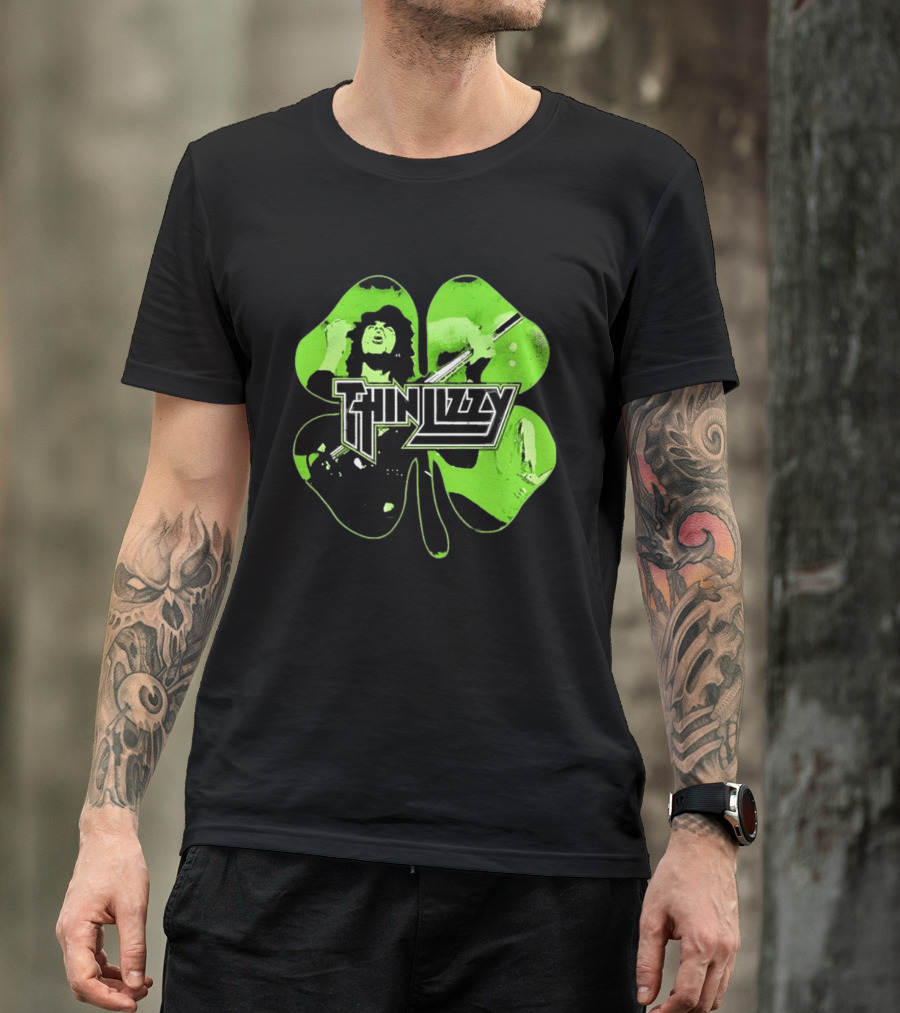 Thin Lizzy Irish Rock Band Green Clover St. Patrick's Day 2026 T-Shirt
