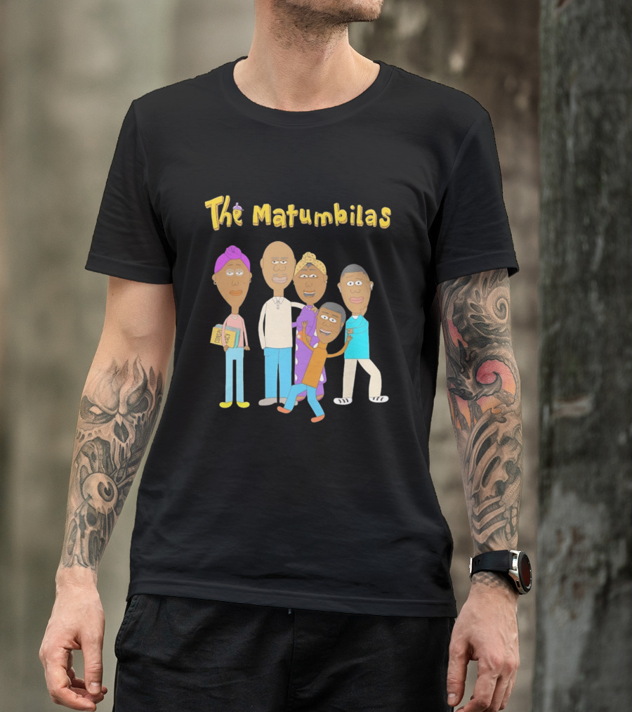 The Matumbilas Family Cartoon Conspiracy Animated Book Characters T-Shirt