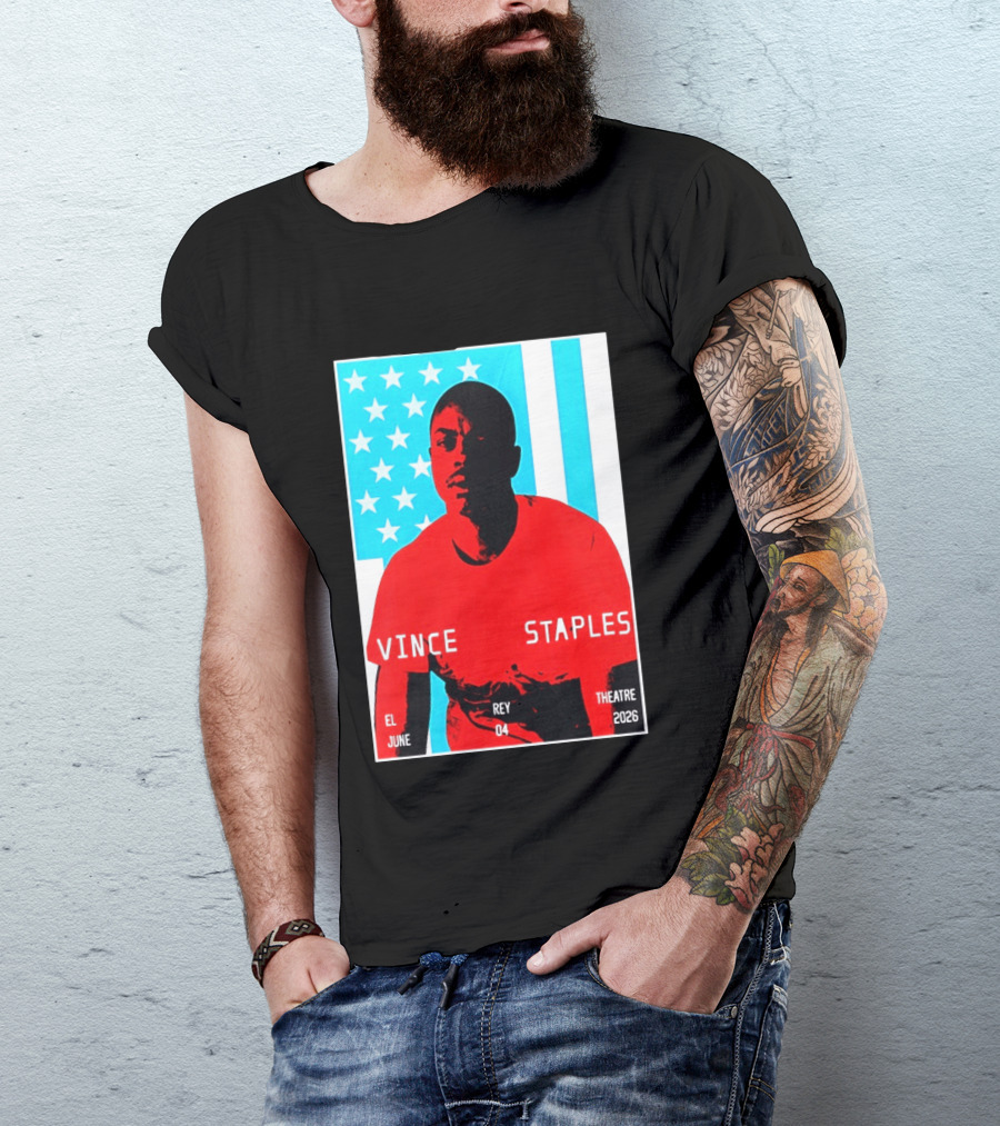 Vince Staples El Rey Theatre Los Angeles June 4 2026 T-Shirt