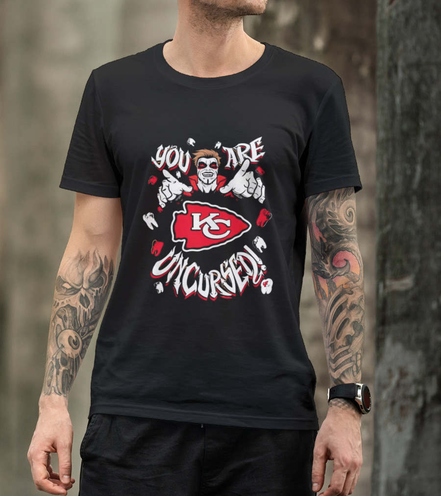 WWE Danhausen You Are Uncursed KC Chiefs Vampire T-Shirt