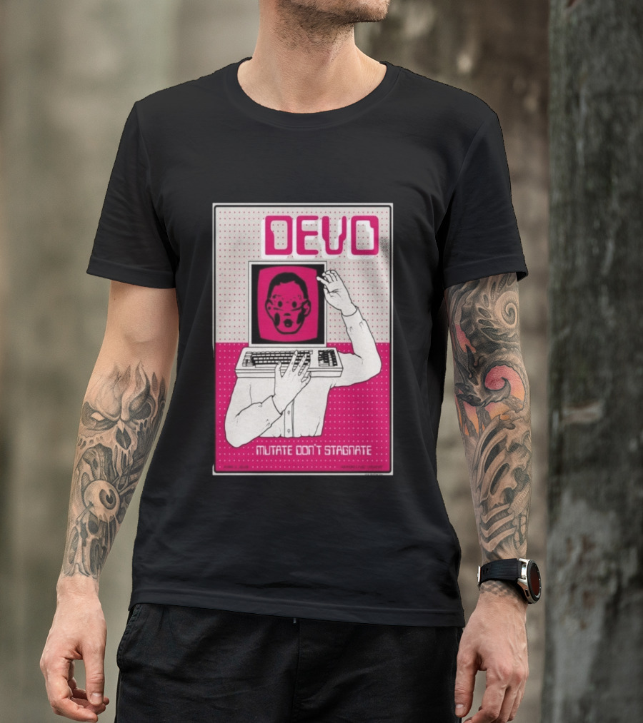 June 03 2026 Devo Concert Akron Civic Theatre Mutate Don't Stagnate T-Shirt