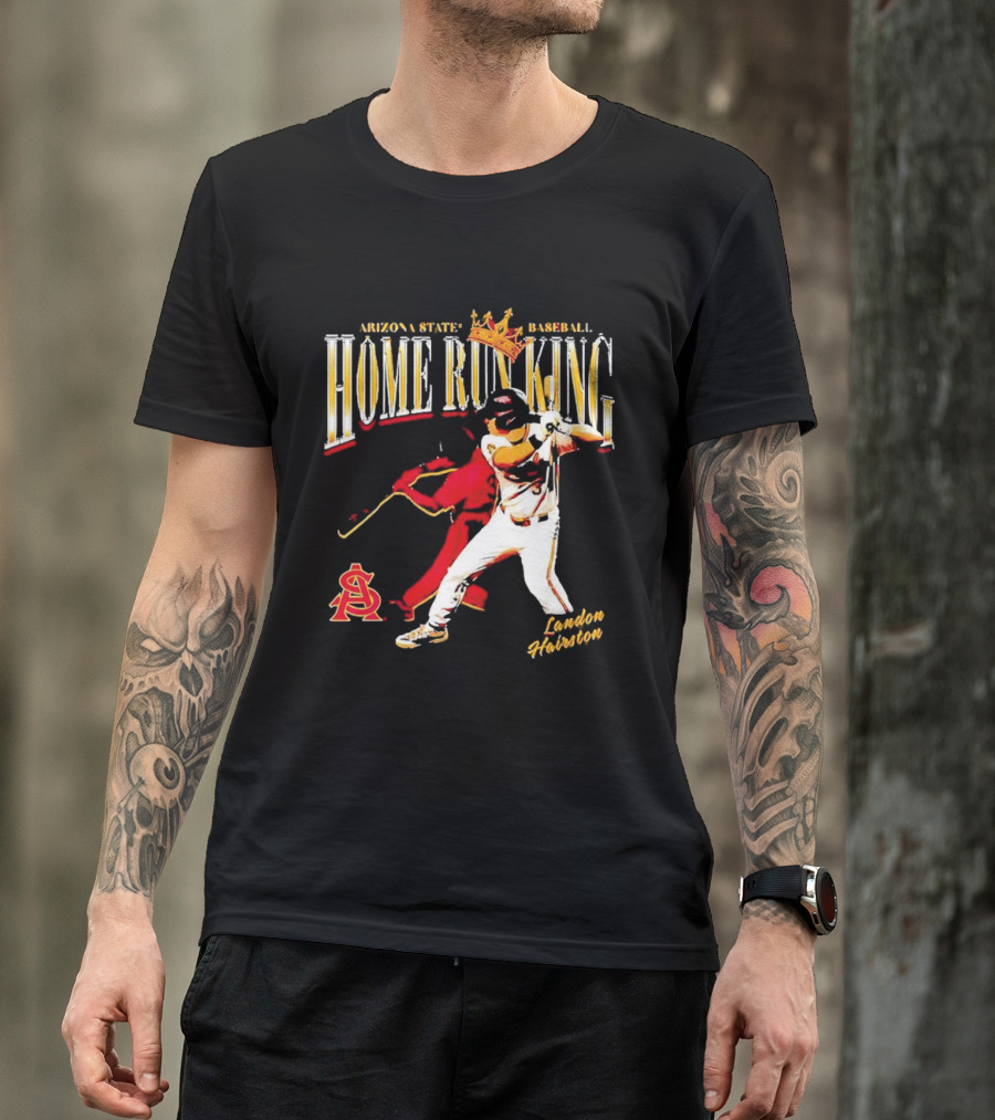 Arizona State Baseball Home Run King Landon Hairston T-Shirt