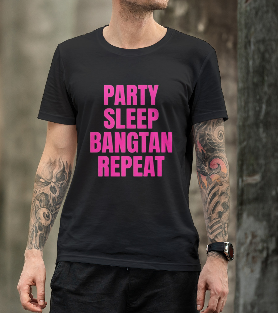 Party Sleep Bangtan Repeat BTS K Pop T-Shirt