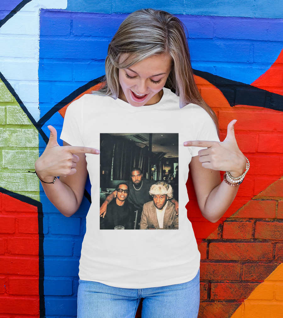 Kanye West Tyler The Creator A$AP Rocky Iconic Photo Collaboration T-Shirt