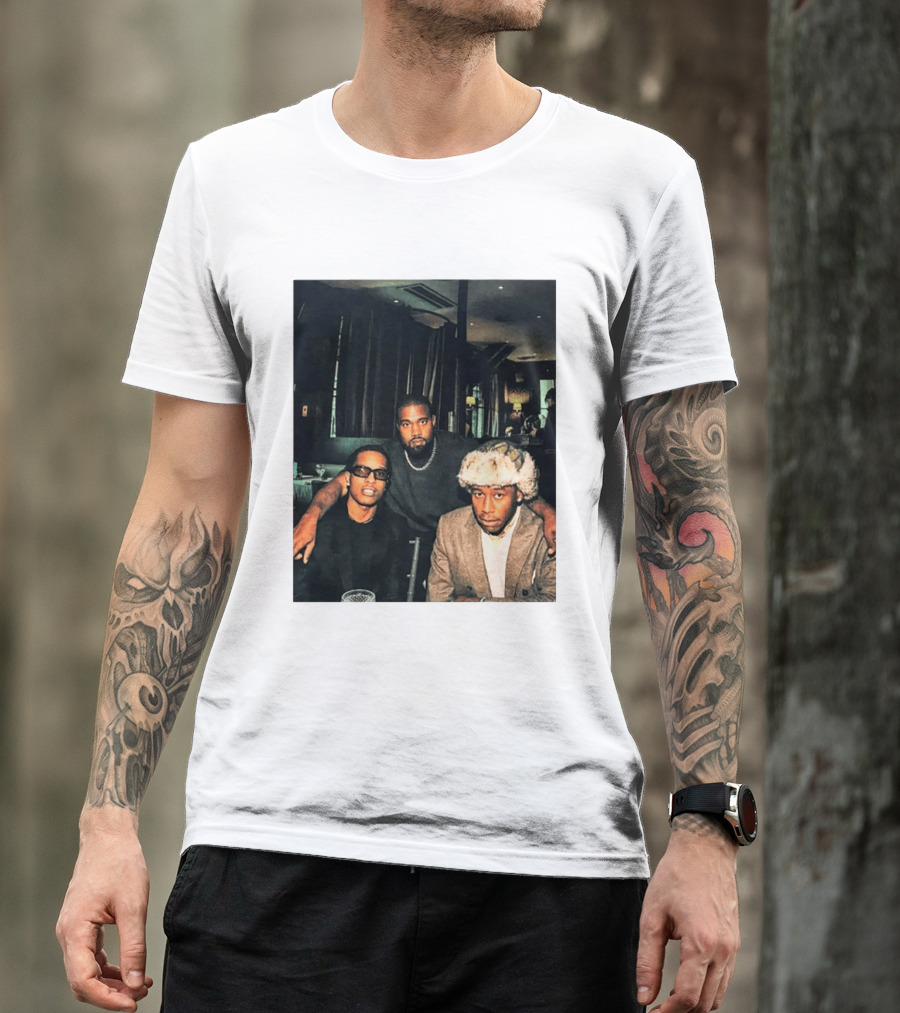 Kanye West Tyler The Creator A$AP Rocky Iconic Photo Collaboration T-Shirt
