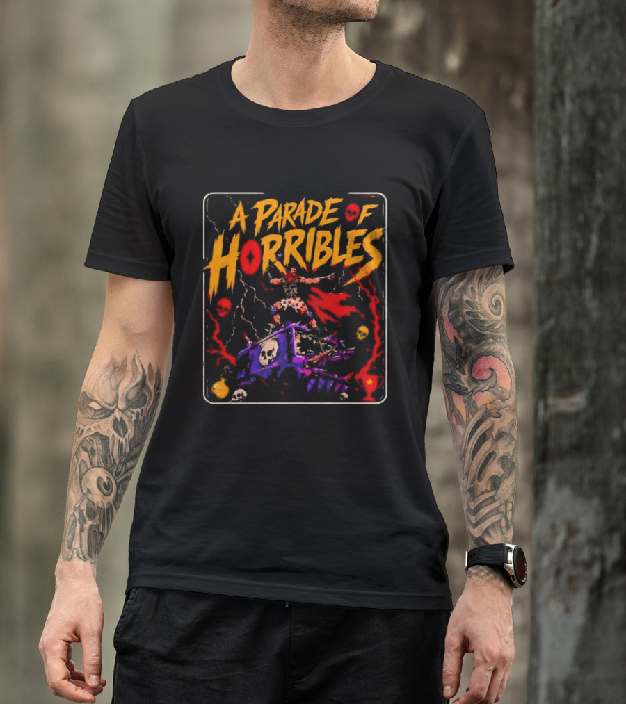 A Parade Of Horribles Warrior Skulls Fantasy Metal T-Shirt
