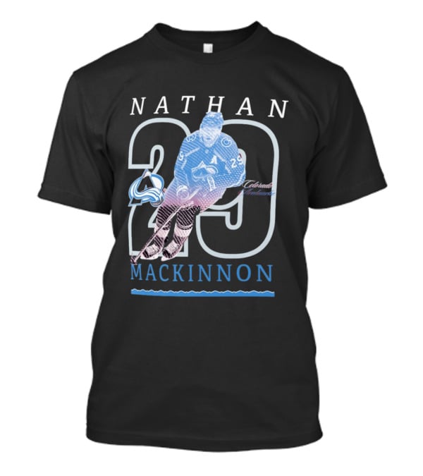 Nathan MacKinnon 29 Colorado Avalanche NHL Player Sports Fan Gear T-Shirt