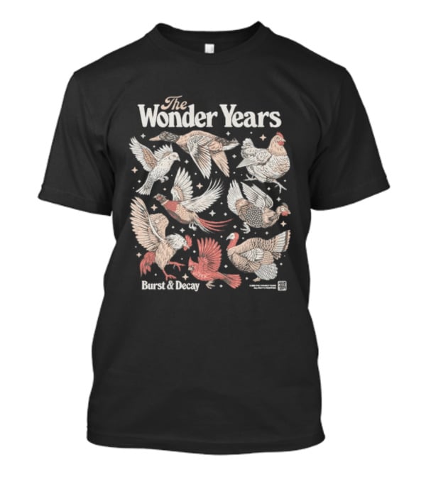 The Wonder Years Burst Decay Birds Vintage Aesthetic T-Shirt