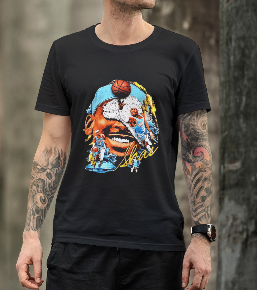 Shai Gilgeous Alexander Oklahoma City Thunder Basketball NBA Sports Fan Gear T-Shirt