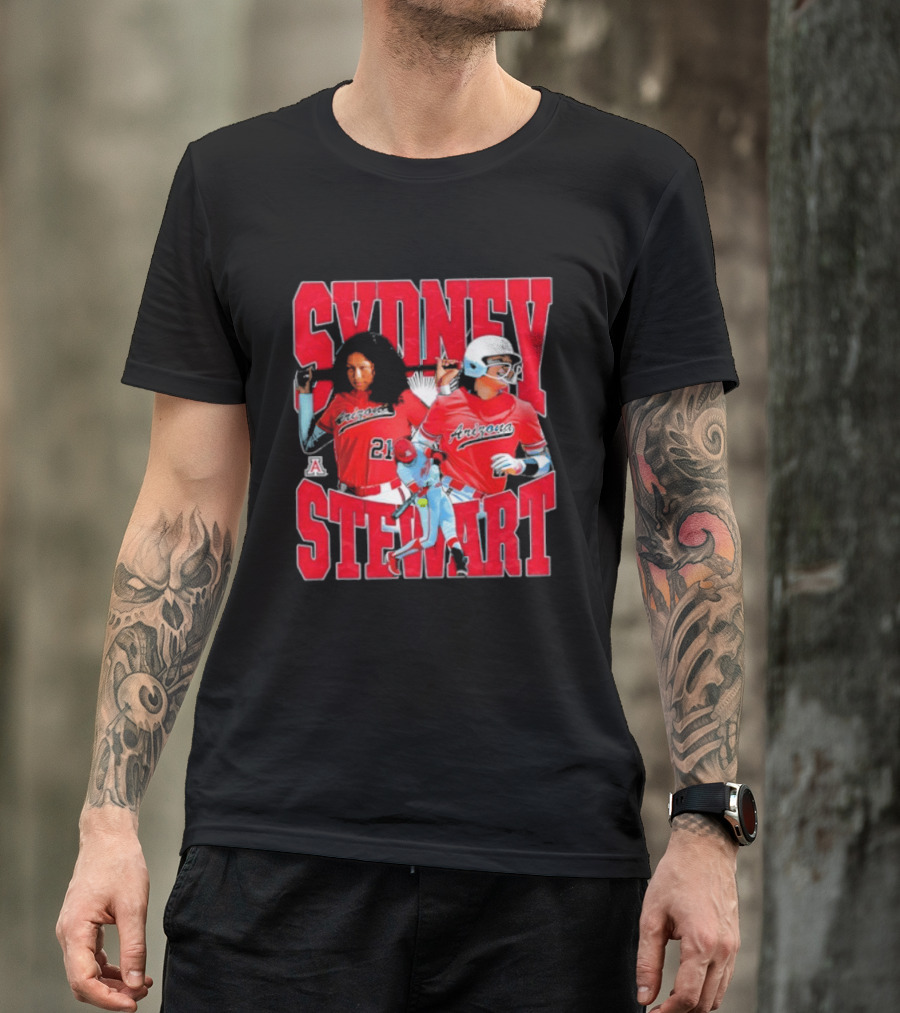 Sydney Stewart Arizona Wildcats NCAA Softball Team T-Shirt