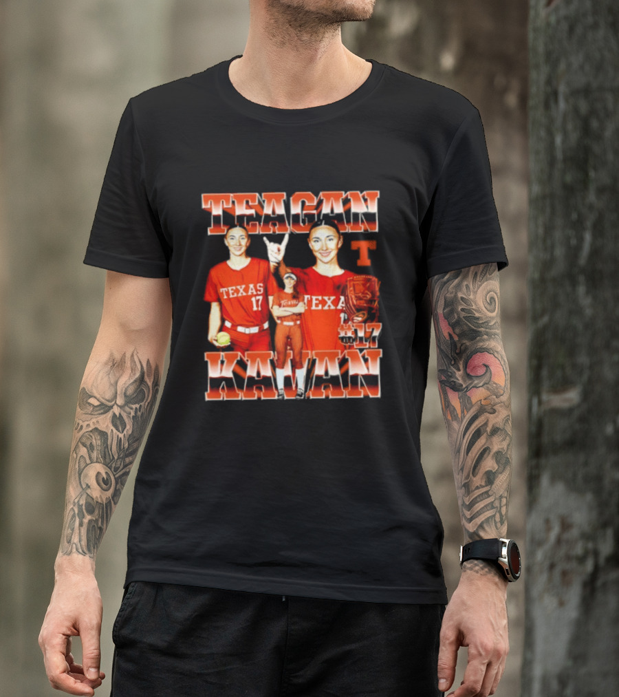 Teagan Kavan Texas 17 NCAA Softball Longhorns Player T-Shirt