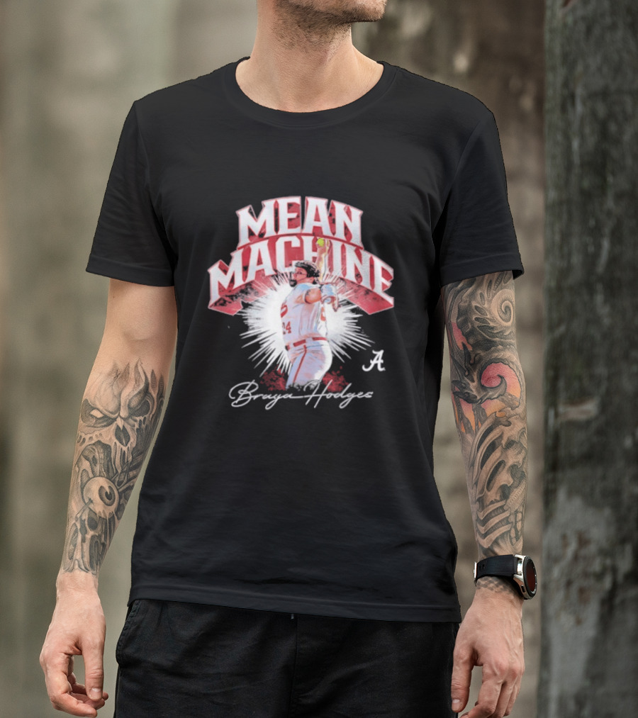 Mean Machine Braya Hodges Alabama Crimson Tide NCAA Softball T-Shirt