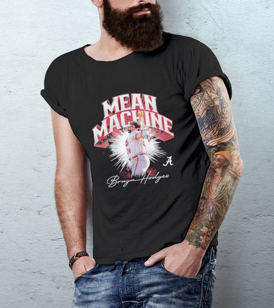 Mean Machine Braya Hodges Alabama Crimson Tide NCAA Softball T-Shirt